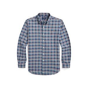 POLO RALPH LAUREN Classic Fit Plaid Oxford Shirt  Blue L